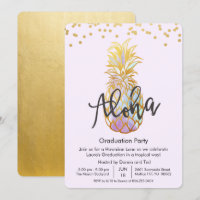 Utexamens Aloha Luau-fest Invitation