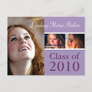 Utexamens inbjudan postkort klass 2010 vykort
