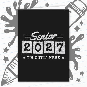 Utexamensår 2027 Student från avgångsklassen 2027 Kort