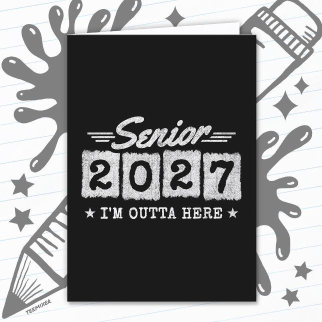 Utexamensår 2027 Student från avgångsklassen 2027 Kort (Skapare uppladdad)