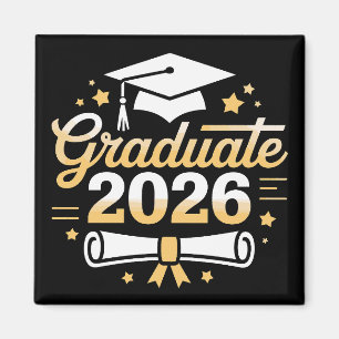 Utexamenskandidat 2026 Utexamen 26 Stolt Familj Magnet