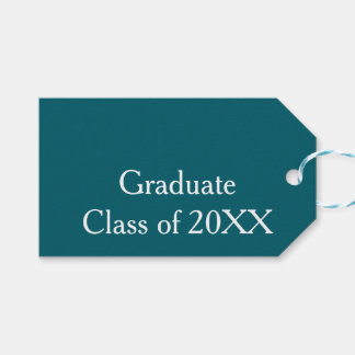 Utexamensklass 20XX turkos grattis årnamn Presentetikett
