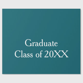 Utexamensklass 20XX turkos grattis årnamn Presentpapper