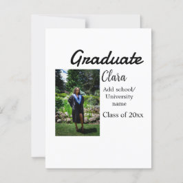 Utexamenspresent namn klass 20xx grattis add foto vykort