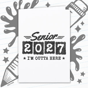 Utexamensstudenten 2027 -Avgår härifrån Kort