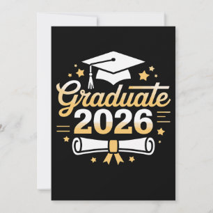 Utexaminerad 2026 examen 26 stolt familj inbjudningar