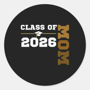 Utexaminerad 2026 Senior Cl Examen Stolt Mor Melan Runt Klistermärke
