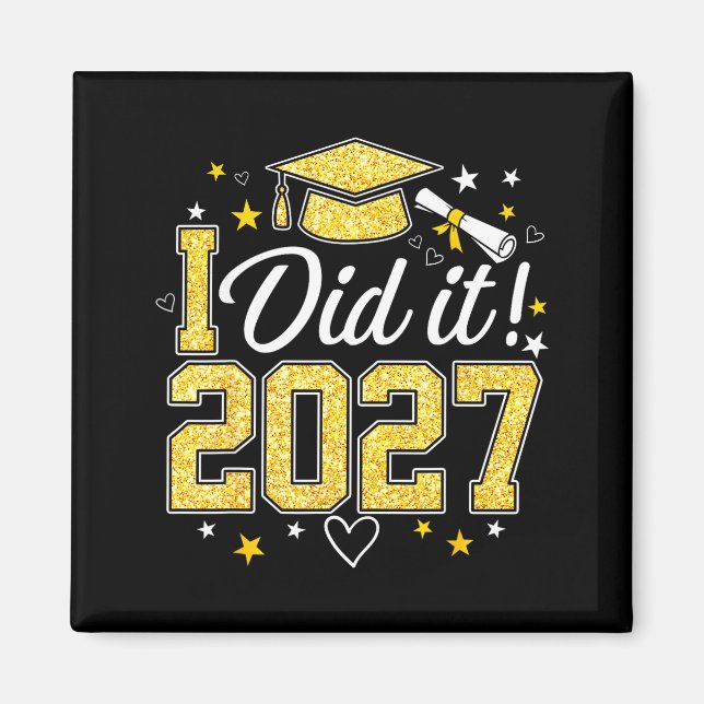 Utexaminerad 2027 avgångsklass 2027 magnet (Framsidan)