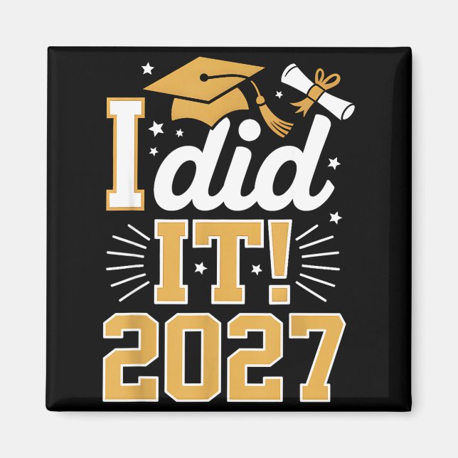 Utexaminerad 2027 avgångsklass 2027 senior magnet (Framsidan)