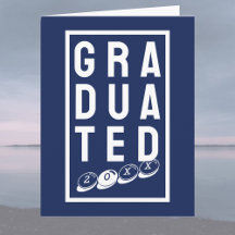 Utexaminerad. Grattis på din examen kort