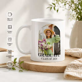 Utexaminerad klass 2026 anpassad present kaffemugg