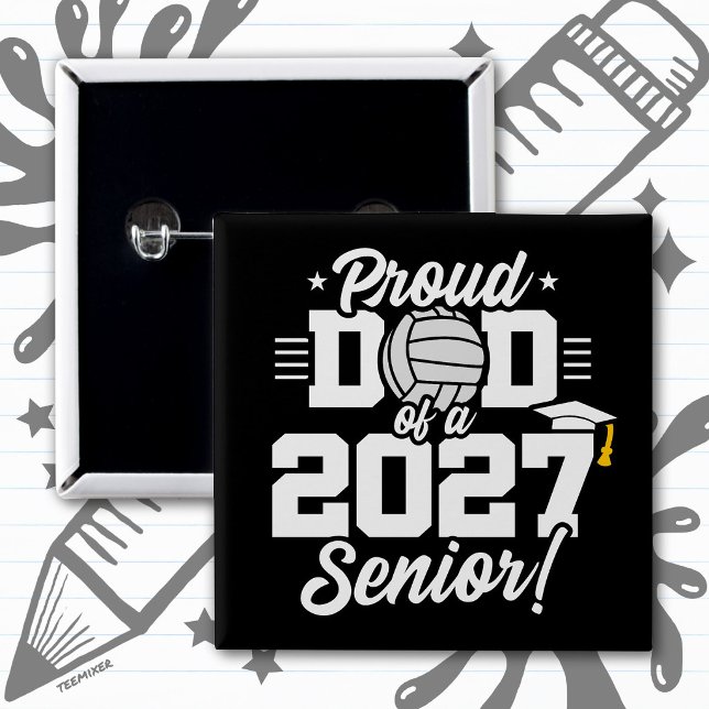 Utexaminerad klass 2027 Examens Volleyboll Stolt P Knapp (Skapare uppladdad)