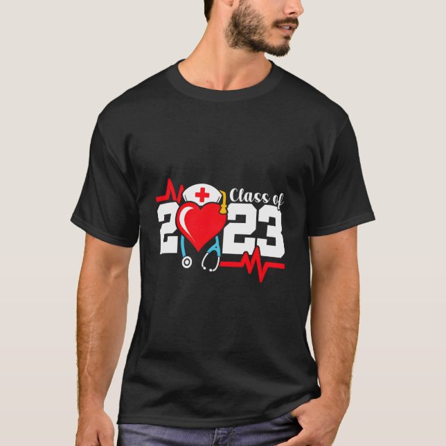 Utexaminerad sjuksköterska år 2023 t shirt (Framsida)