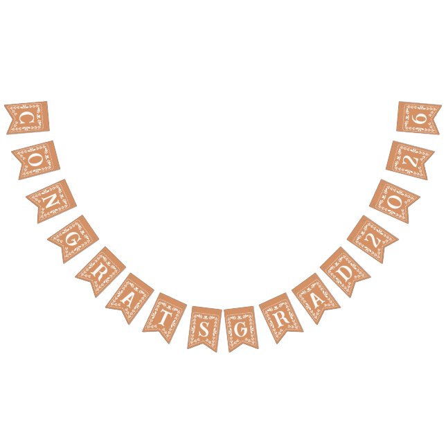 Utexamineringsbanner Papel Picado Fiesta Examensår Vimplar (Alla)