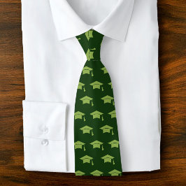 Utexamineringsgrön mössa ikon mönster Enkel elegan Slips