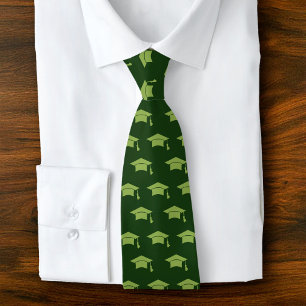 Utexamineringsgrön mössa ikon mönster Enkel elegan Slips