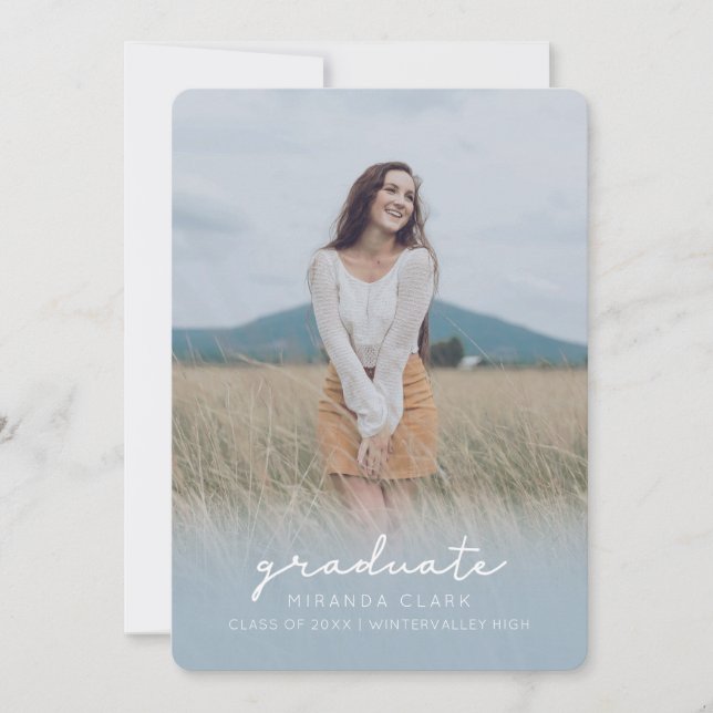 Utexamineringskort ljusblå meddelande (Framsida)