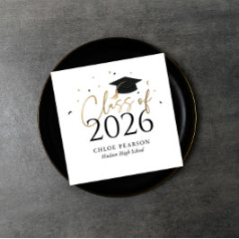 Utexamineringsservetter för klass 2026 pappersservett