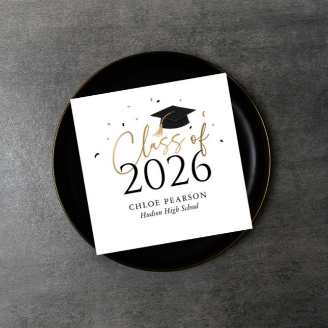 Utexamineringsservetter för klass 2026 pappersservett (Skapare uppladdad)