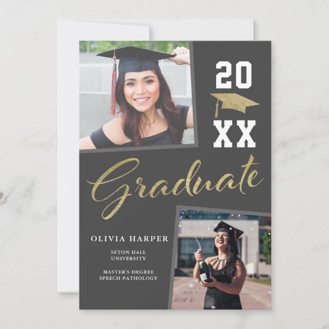 Utexlan för framstående examen inbjudningar (Framsida)