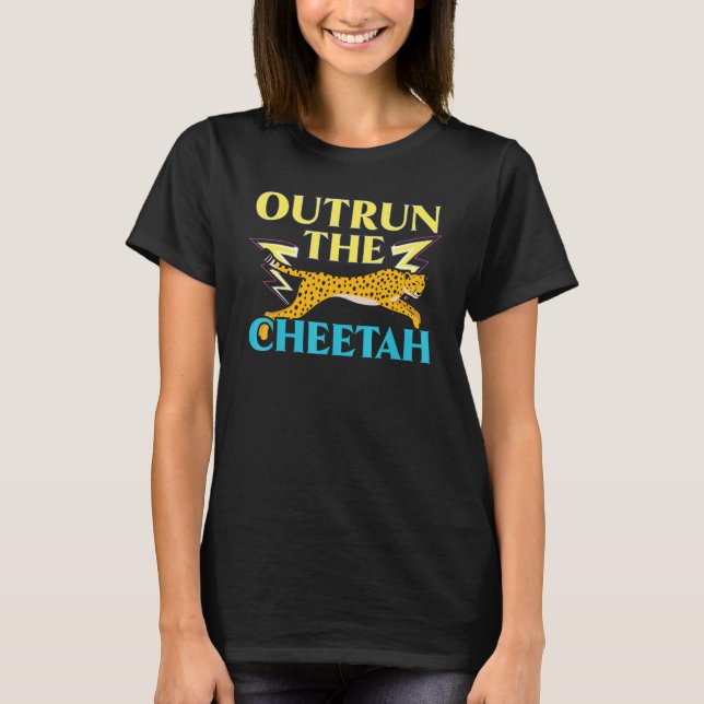 Utfall av Cheetah Wildlife Animal Zookeeper T Shirt (Framsida)