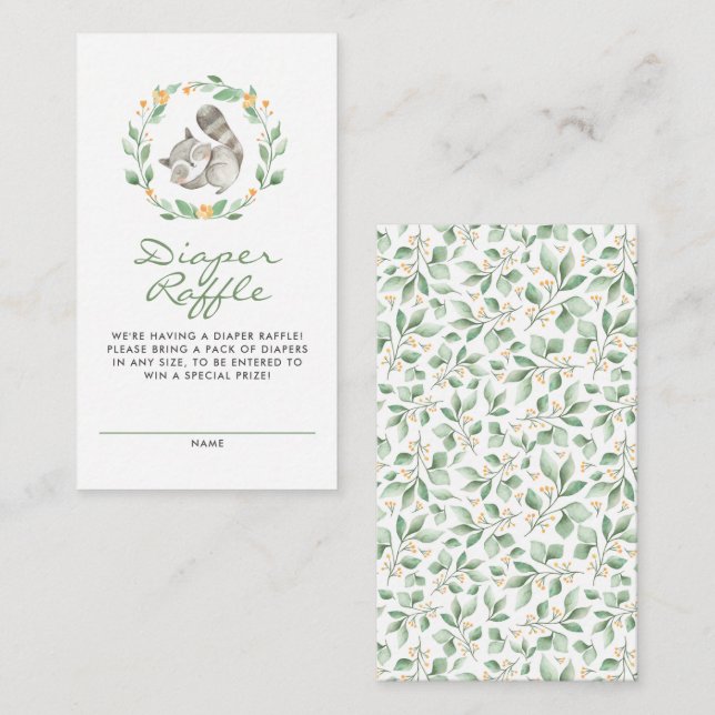 Utfall av grå rashat Barn Slagare Raffle Tilläggskort (Fram/baksida)