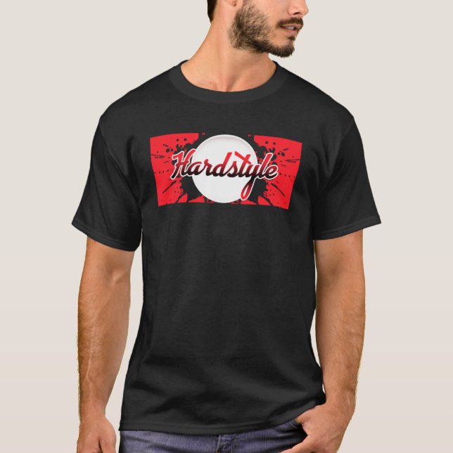 Utfall av hårdstil, rave Hardstyle Outfit Rawstyle T Shirt (Framsida)