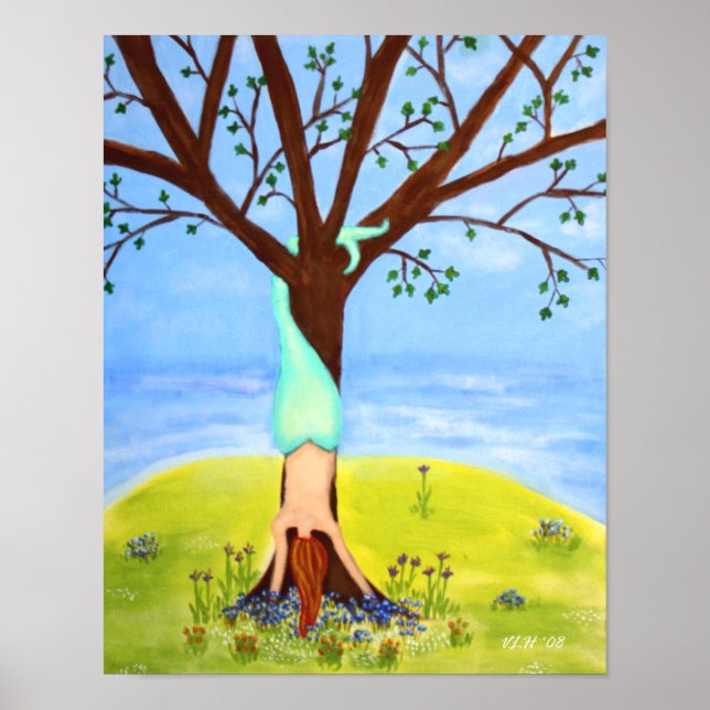 Utfall av utfall av utfall av Sjöjungfrun "Ut ur V Poster (Framsidan)