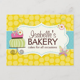 Utfällbar utlämningsskylt för bakverk/vykort vykort