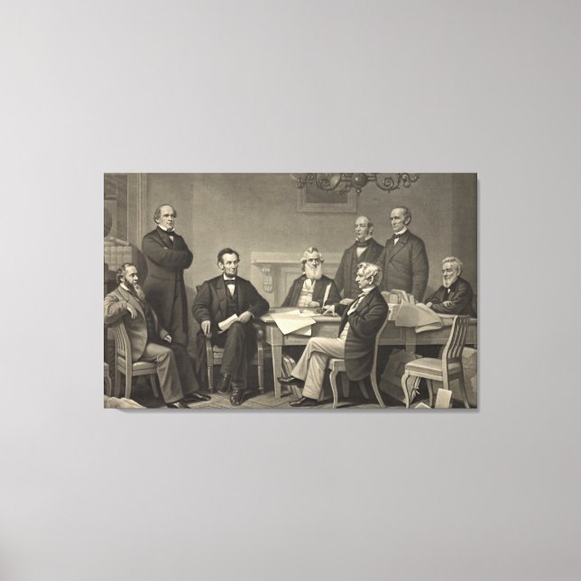 Utfällningsförklaring 1866 canvastryck (Framsida)