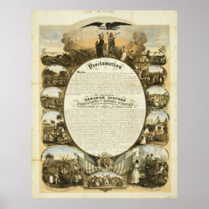 Utfällningsproklamation av L. Lipman Poster