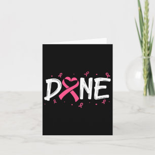 Utfärdat i förra strålningsdagen, emo Breast Cance Kort