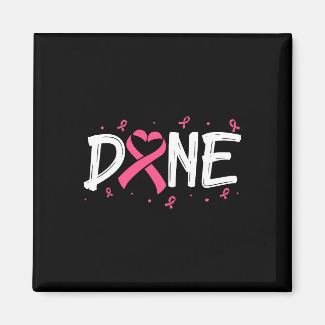 Utfärdat i förra strålningsdagen, emo Breast Cance Magnet (Framsidan)