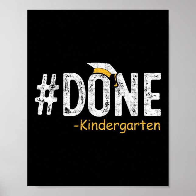 Utfärdat i Kindergarten Studenten 2025 Gifts Teach Poster (Framsidan)