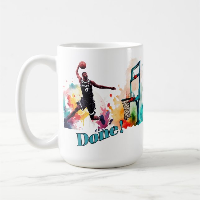 Utfärdat i Ultimate Slam dunk Basketball Trend Kaffemugg (Vänster)