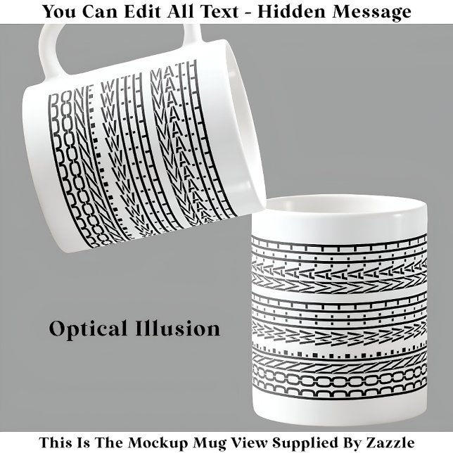 Utfärdat med Math Gömt meddelande 120B från LUNT S Kaffemugg (Skapare uppladdad)