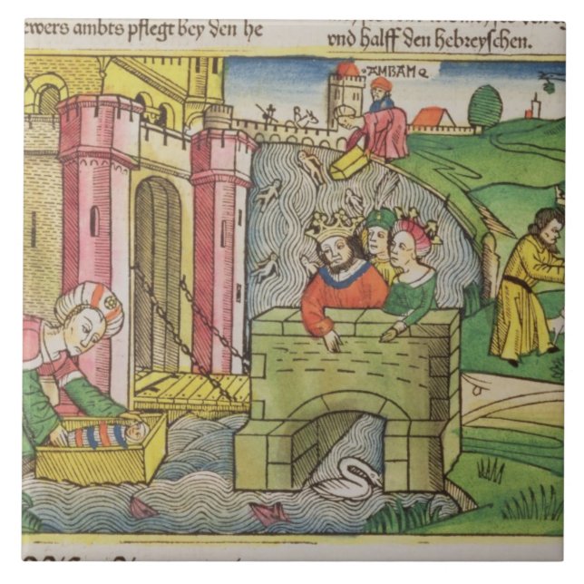 Utflyttningar 2 1-6 Moses som flytas, besegrar Kakelplatta (Framsidan)