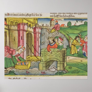 Utflyttningar 2 1-6 Moses som flytas, besegrar Poster