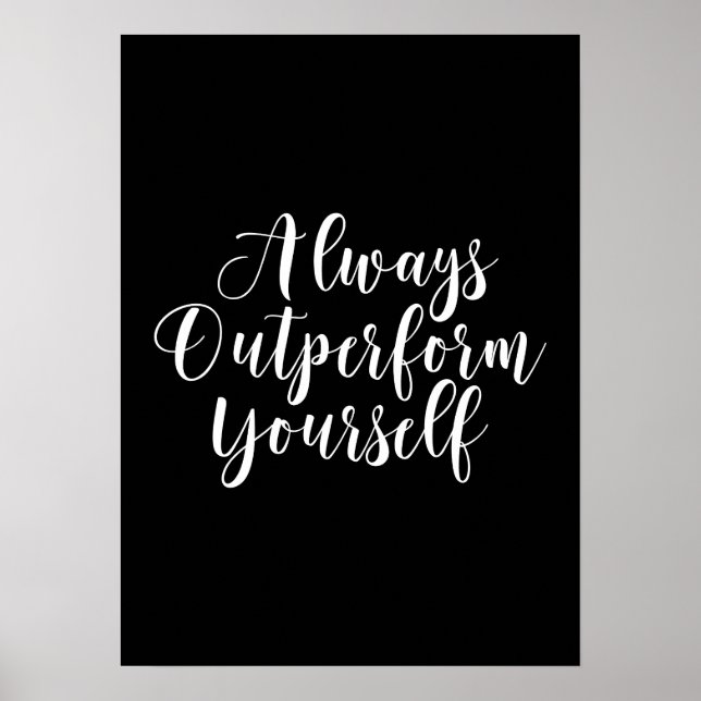 Utför dig - Gymmen Hustle Success Motivational Poster (Framsidan)