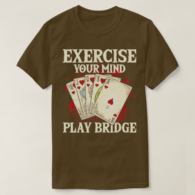 Utför ditt minituppspelningskort för Bridge Player T Shirt (Design framsida)
