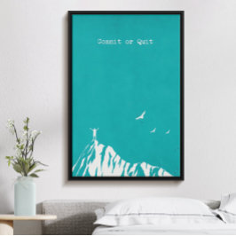 Utför eller avsluta, modernt trendig inspirerande poster