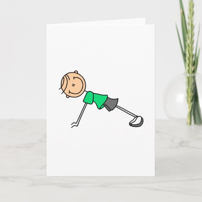 Utför Grönt-kort för Stick figur Kort (Framsida)