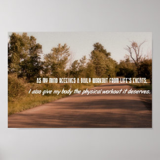 Utför motiverade offerter - fysisk workout poster