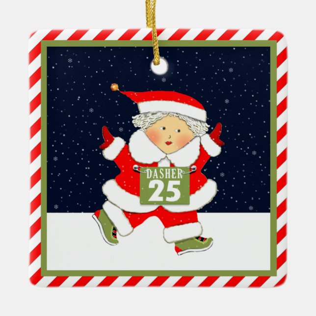 Utför Mrs Springer Julgransprydnad Keramik (Framsida)