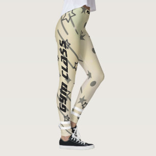 Utför personligens stjärnor mönster leggings