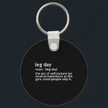 Utför träning av leg Day Definition Workout Fitnes Nyckelring<br><div class="desc">Manar Kvinnor i träningsträning för definition av leg-dag</div>