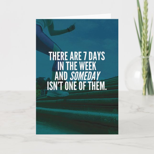 Utföra Motivational Ord Kort (Framsida)