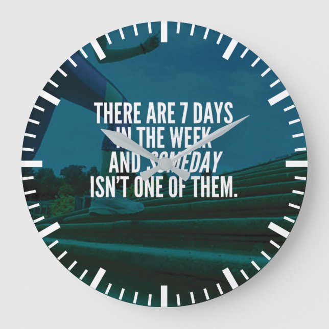 Utföra Motivational Ord Stor Klocka (Framsida)