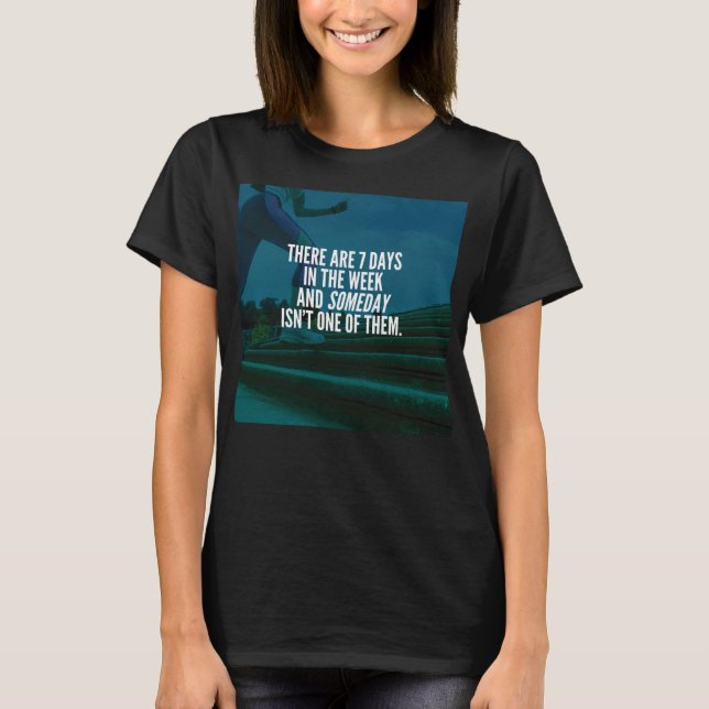 Utföra Motivational Ord T-shirt (Framsida)