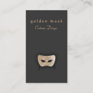 Utföra sekvinmask för konst Guld Visitkort
